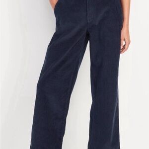 Old Navy Navy Blue Corduroy Straight Leg Pants